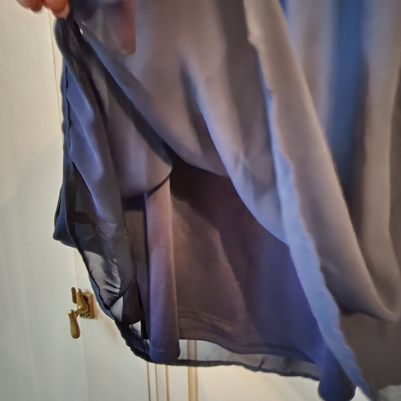 NWT CHARMING CHARLIE shiffon dress Blue Women's Sz Medium - Picture 8 of 9